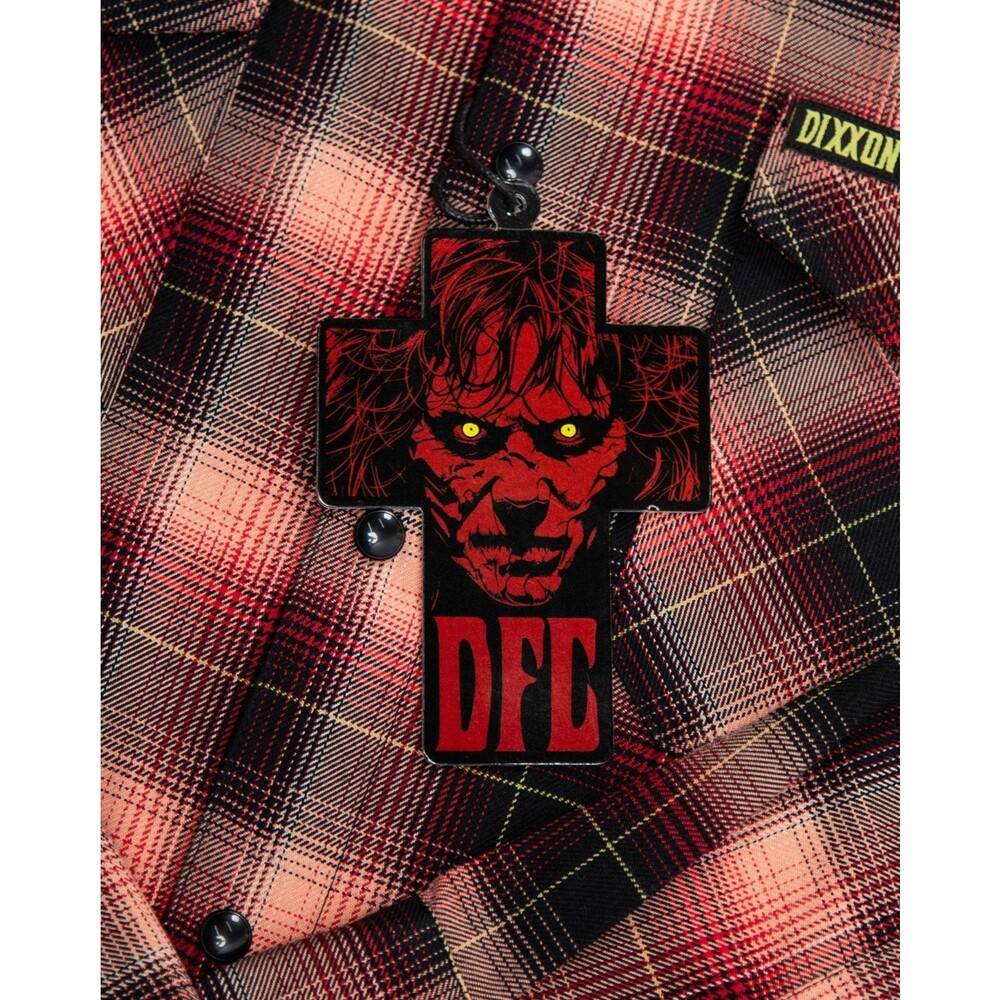 DIXXON Flannel Sz L Pazuzu Horror Series Exorcist Tribute Brand New Sealed Bag